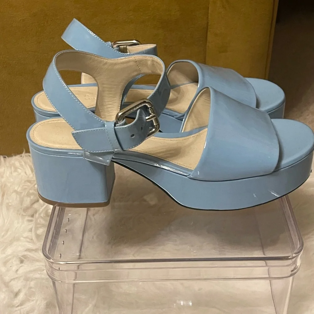 Marni Light Blue Platform Sandals - Picture 2 of 5